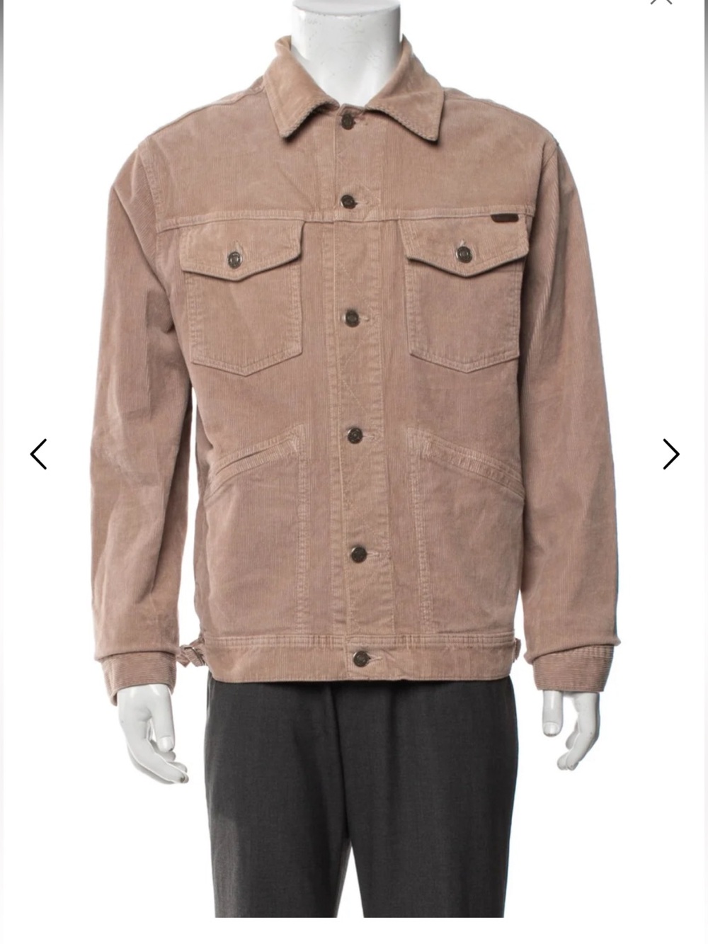 Tom Ford Men's Corduroy Jacket in Taupe Beige